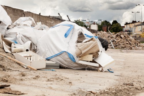 Professional skip placement at a construction site in Blackwall